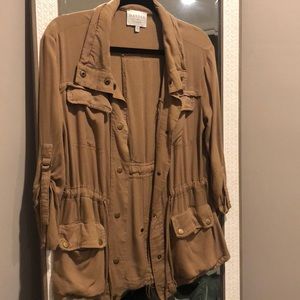 Tan lightweight cargo/utility jacket